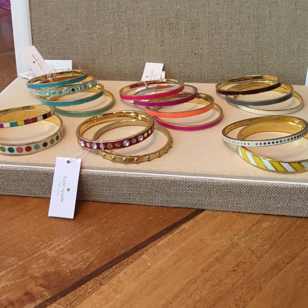 Lot of 17 kate spade Bangle Bracelets